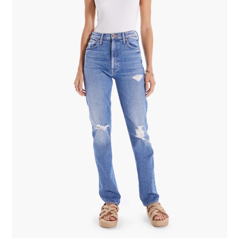 NWT MOTHER high waisted rider skimp, bloom and doom